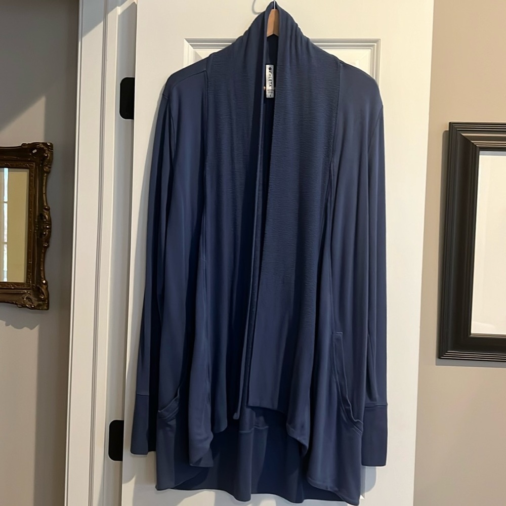 Athleta Women's Blue Cardigan Sweater